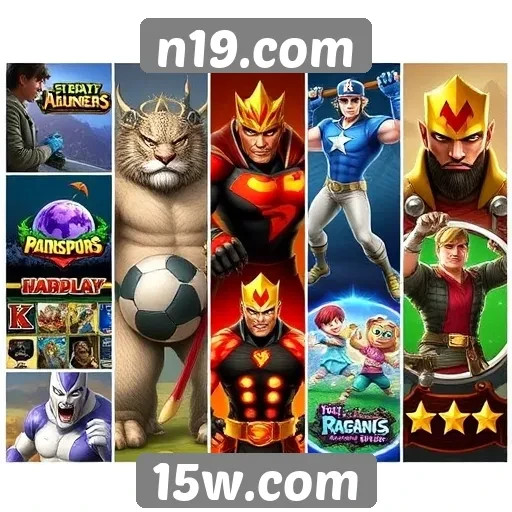 Comparação de jogos populares disponíveis no n19.com